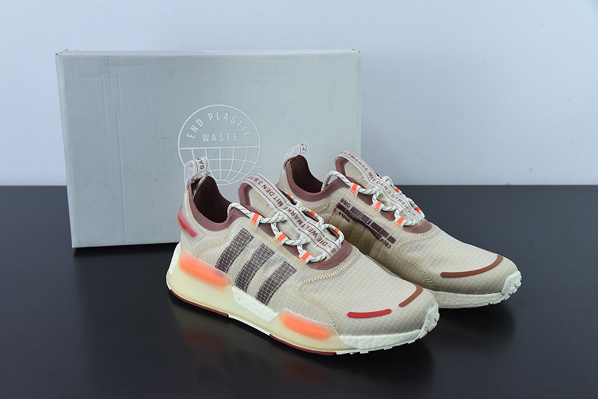 阿迪达斯Adidas NMD_V3 Boost"OG White"飞织系列低帮爆米花缓震百搭休闲运动跑步鞋“GW3057