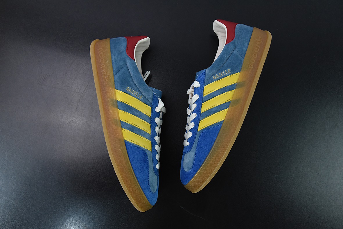 古驰Gucci x AD Originals Gazelle"Esquisite Gucci"联名羚羊系列低帮复古百搭休闲运动板鞋
