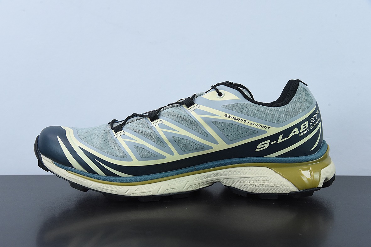 Salomon 萨洛蒙 XT-6 迷雾蓝 复古机能潮流休闲跑鞋 414551