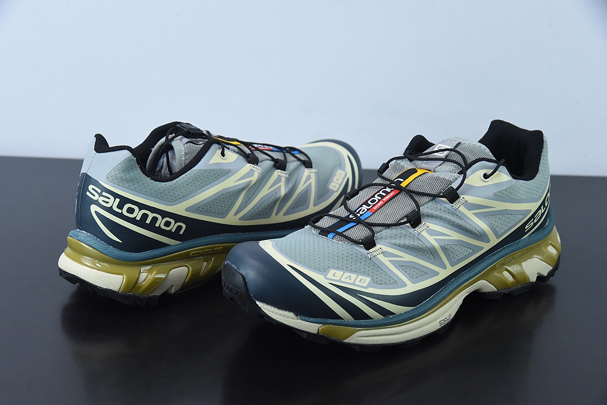 Salomon 萨洛蒙 XT-6 迷雾蓝 复古机能潮流休闲跑鞋 414551