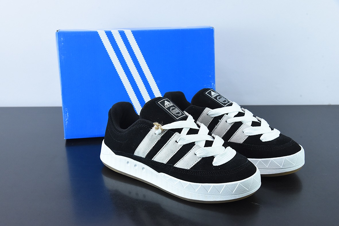 Atmos x Adidas Adimatic Low马蒂奇系列低帮复古鲨鱼面包休闲运动休闲滑板板鞋货号:GY5274