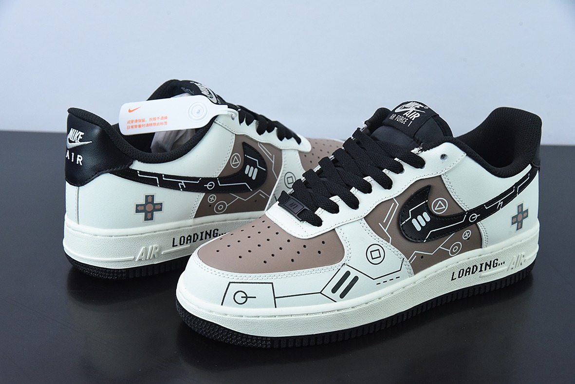 Nk Air Force 1 Low 07 黑咖 游戏限定 空军一号低帮板鞋官方货号:CW2288 222
