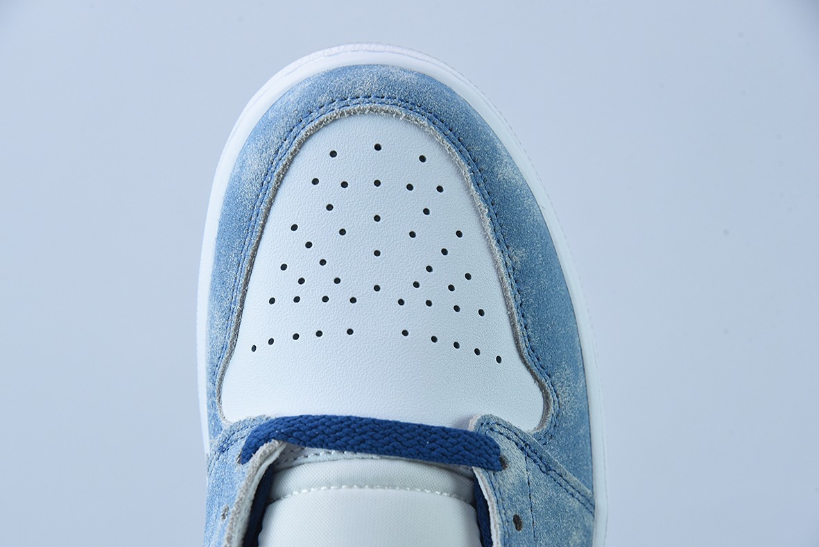 Air Jordan 1 Mid AJ1白蓝 薄荷糖 水洗蓝 中帮篮球鞋货号:DN3706-401