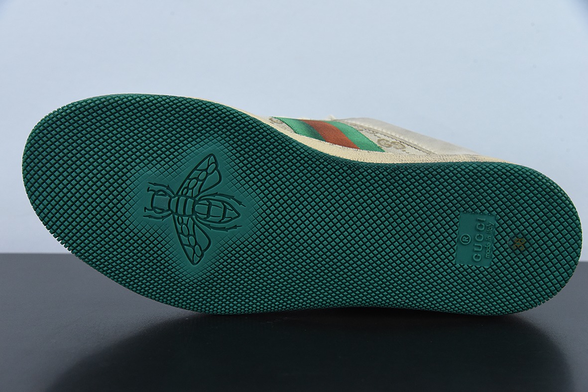 Gucci 古驰  Screener GG珐琅 复古做旧小脏板鞋