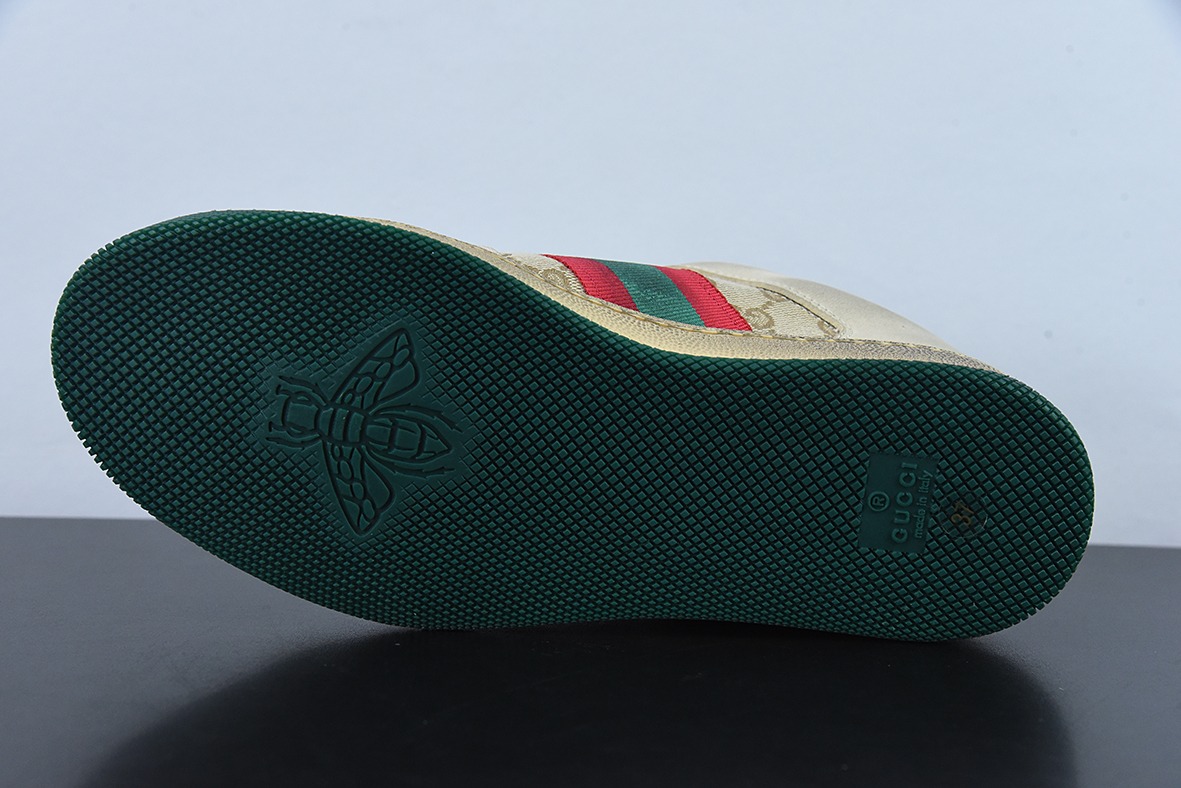 Gucci 古驰  Screener GG珐琅 复古做旧小脏板鞋
