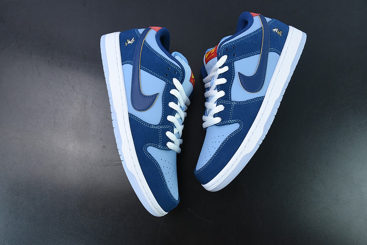 Who So Sad x NK SB Dunk Low 联名款低帮休闲运动滑板鞋 蓝 DX5549-400