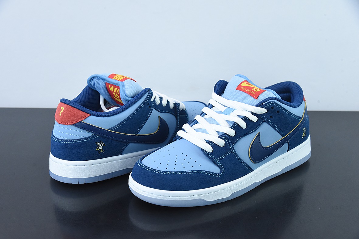 Who So Sad x NK SB Dunk Low 联名款低帮休闲运动滑板鞋 蓝 DX5549-400