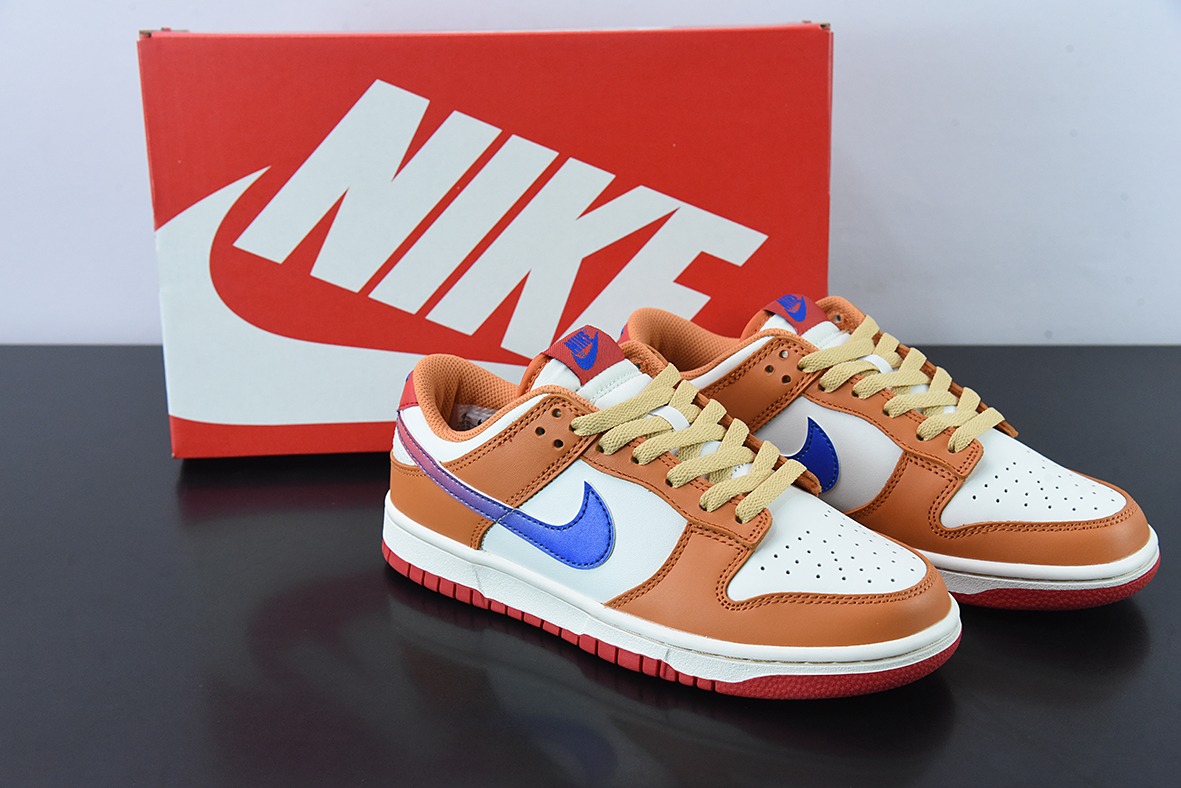 NK Dunk Low 白橙蓝 低帮运动休闲板鞋 货号：DH9765-101