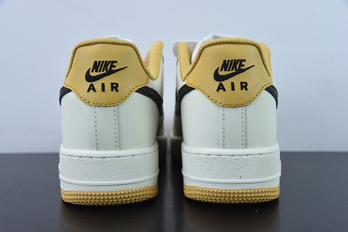 NK By You Air Force 1'07 Low Retro SP空军一号低帮经典百搭休闲运动板鞋“皮革米白姜黄黑钩子”FD9063-101