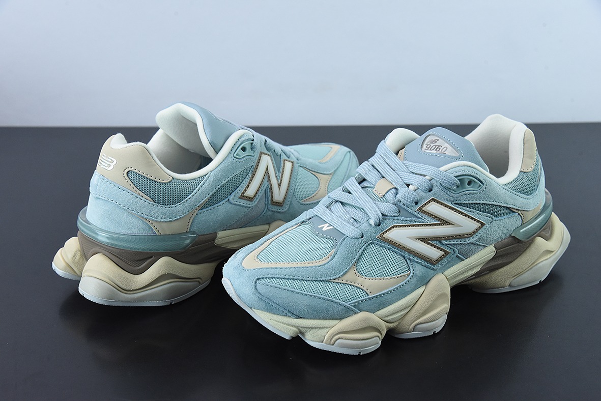 NB新百伦 9060"Pastel Turquoies"系列复古百搭老爹风休闲运动跑步鞋“崧蓝绿松石米棕”U9060FNB
