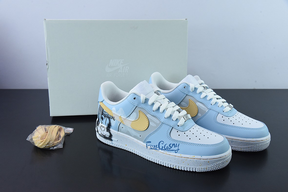 Nike Air Force 1 07 LV8 创意绘画涂鸦 空军一号经典低帮百搭休闲运动板鞋创意定制‼️ 货号:CW2288-111