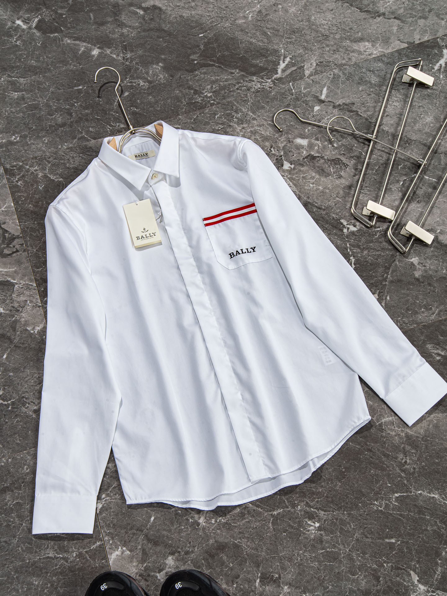 巴利 高品质的珍藏级进口高织棉男士长袖衬衫