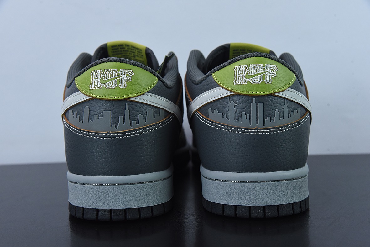 HUF x Nk SB Dunk Low NYC 联名款 灰绿 SB低帮运动休闲板鞋货号: FD8775-002