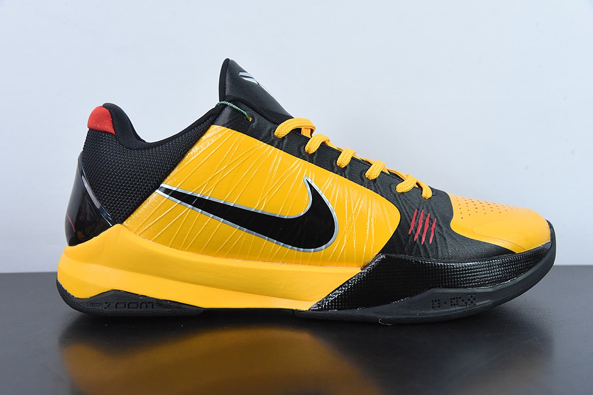 Nike Kobe 5 Bruce Lee Alt 黑黄李小龙男子运动球鞋 货号：CD4991-101-700