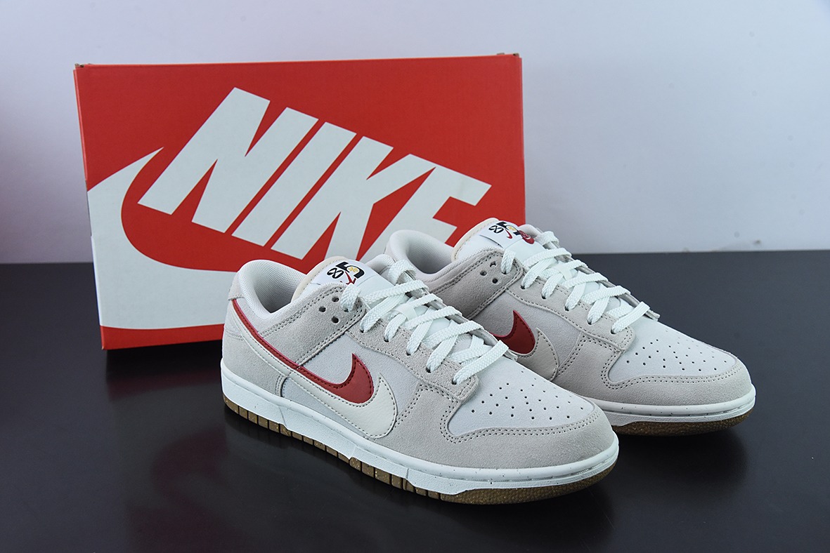 Nk SB Dunk Low "85" 灰红双勾 SB低帮运动休闲板鞋 货号:DO9457-100