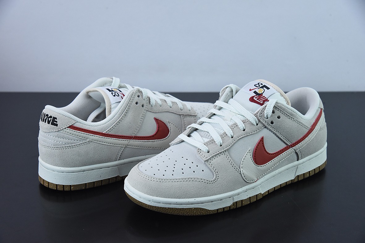 Nk SB Dunk Low "85" 灰红双勾 SB低帮运动休闲板鞋 货号:DO9457-100