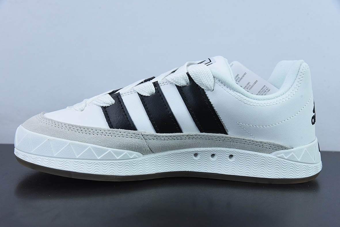 阿迪达斯 Originals Adimatic Low"White/Black/Grey"马蒂奇系列低帮复古鲨鱼面包休闲运动休闲滑板板鞋“白黑浅灰”DB2911