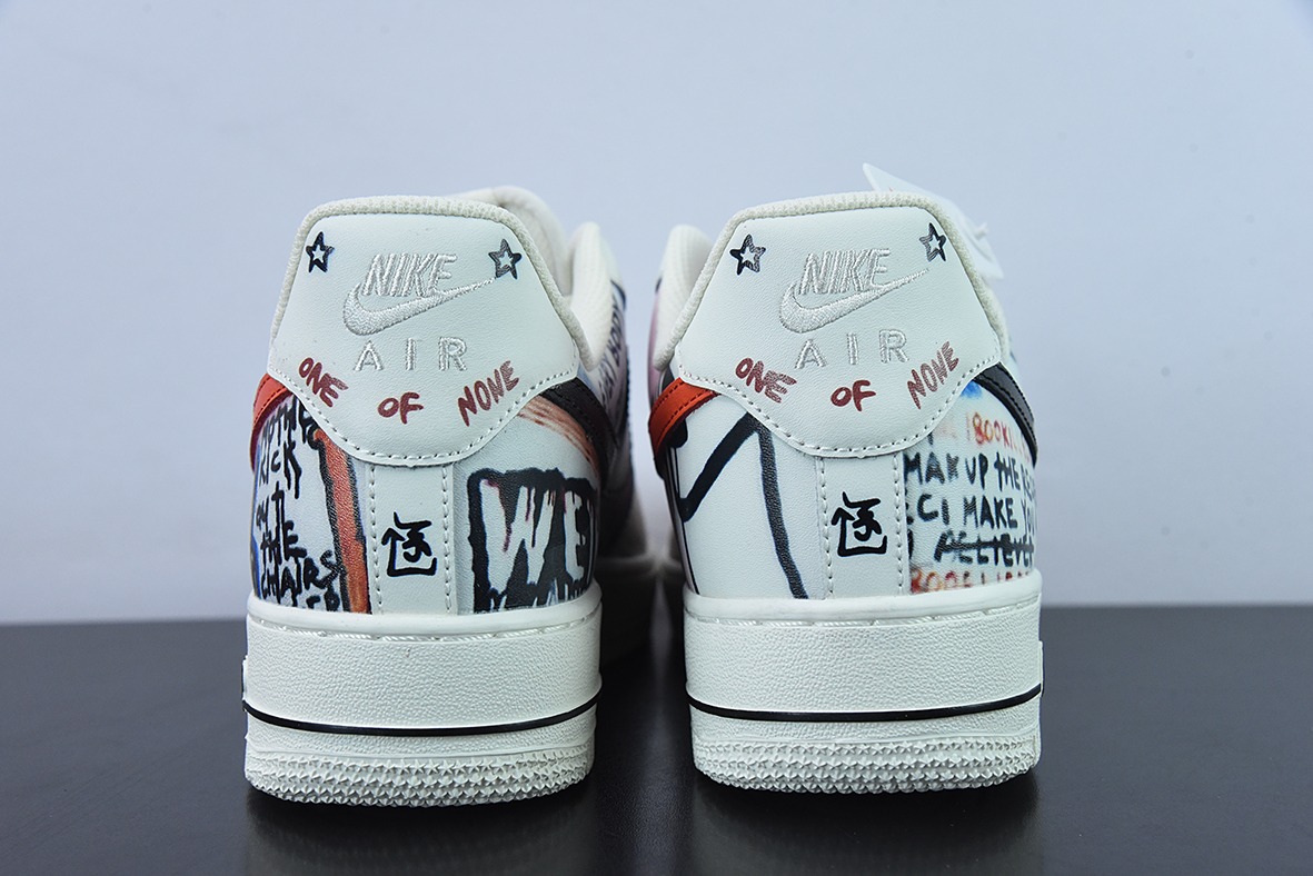 VLONE x Nike Air Force 1 联名涂鸦 空军一号低帮休闲板鞋潮牌联名超限量款 EDC陈冠希号:GT6969-198