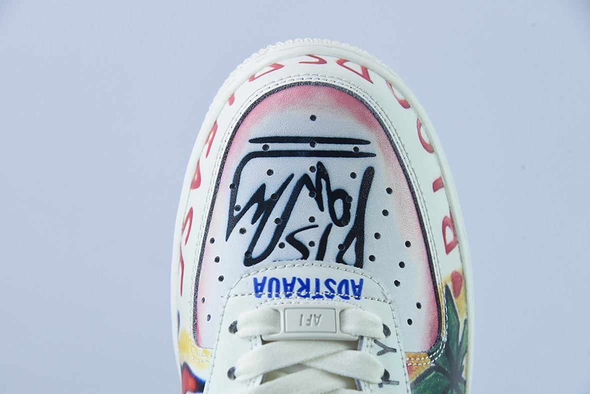 VLONE x Nike Air Force 1 联名涂鸦 空军一号低帮休闲板鞋潮牌联名超限量款 EDC陈冠希号:GT6969-198
