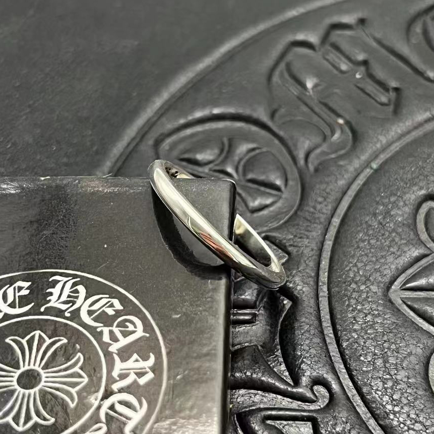 Chrome Hearts CHROME HEARTS高版本克罗心细戒指素戒