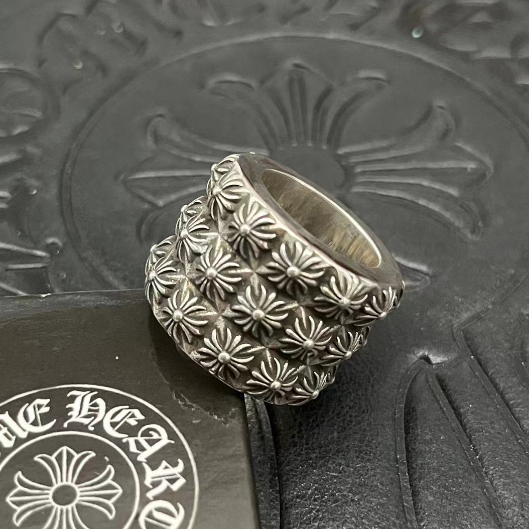Chrome Hearts CHROME HEARTS高版本克罗心十字花戒指