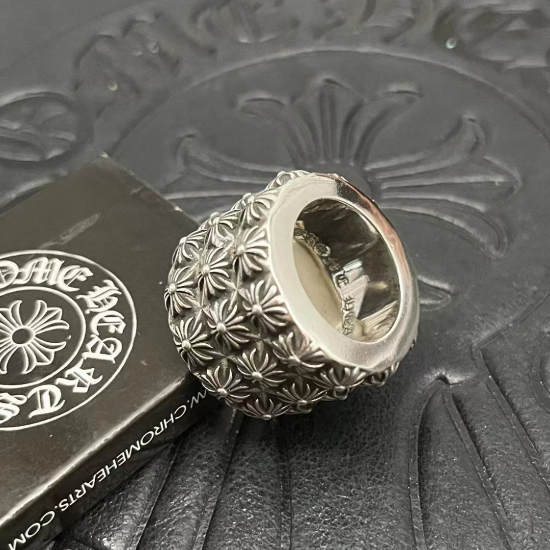 Chrome Hearts CHROME HEARTS高版本克罗心十字花戒指