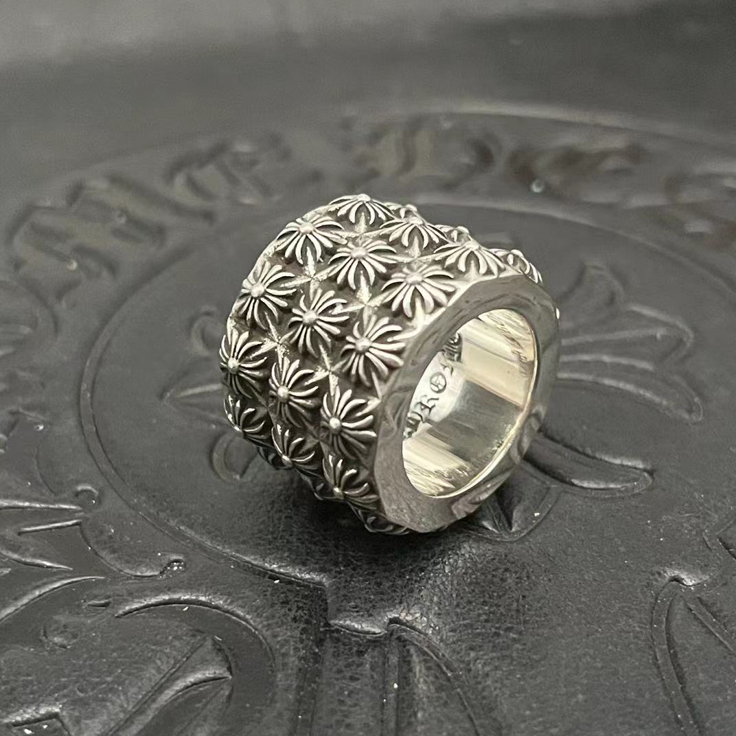 Chrome Hearts CHROME HEARTS高版本克罗心十字花戒指