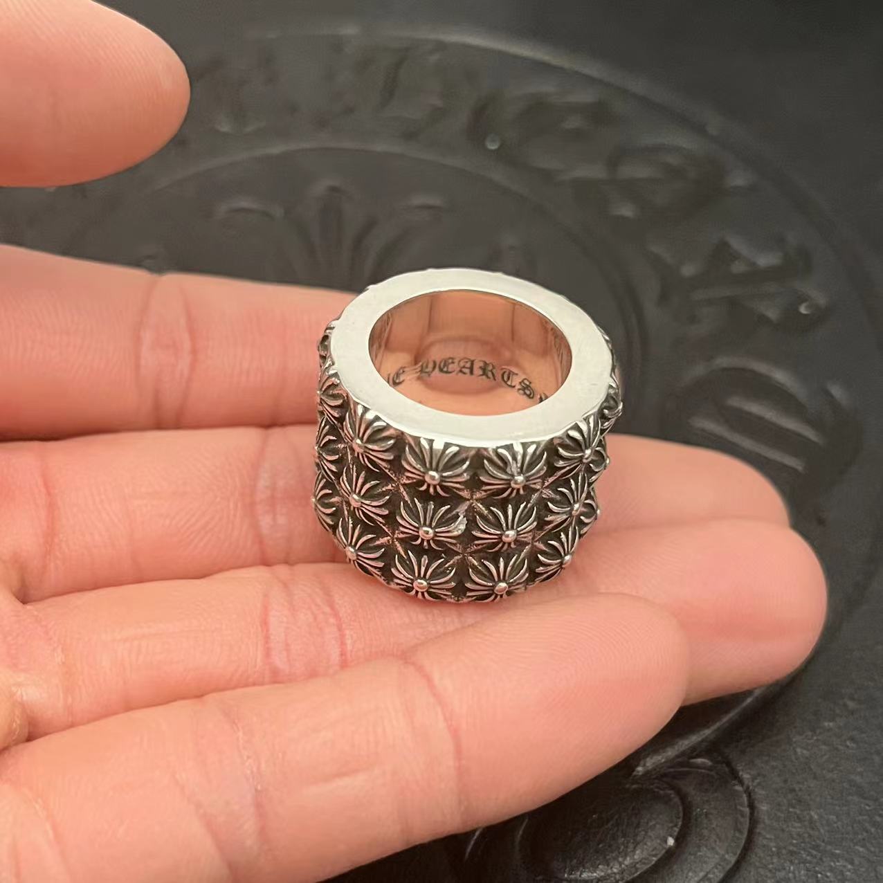 Chrome Hearts CHROME HEARTS高版本克罗心十字花戒指