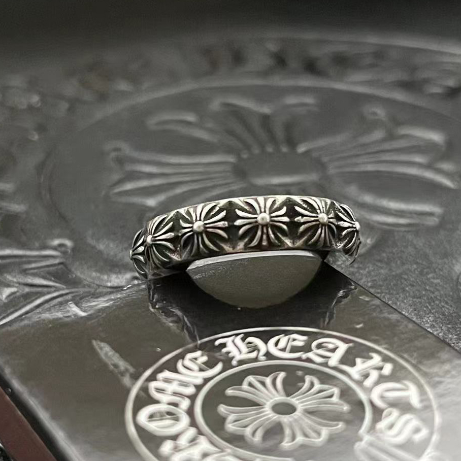 Chrome Hearts CHROME HEARTS高版本克罗心十字花戒指