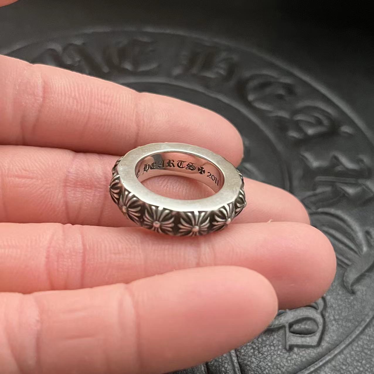 Chrome Hearts CHROME HEARTS高版本克罗心十字花戒指