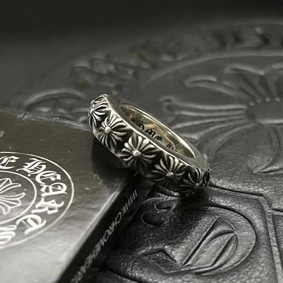 Chrome Hearts CHROME HEARTS高版本克罗心十字花戒指