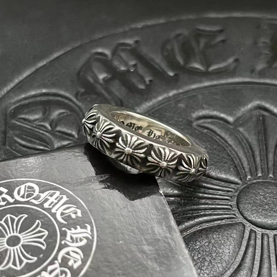 Chrome Hearts CHROME HEARTS高版本克罗心十字花戒指