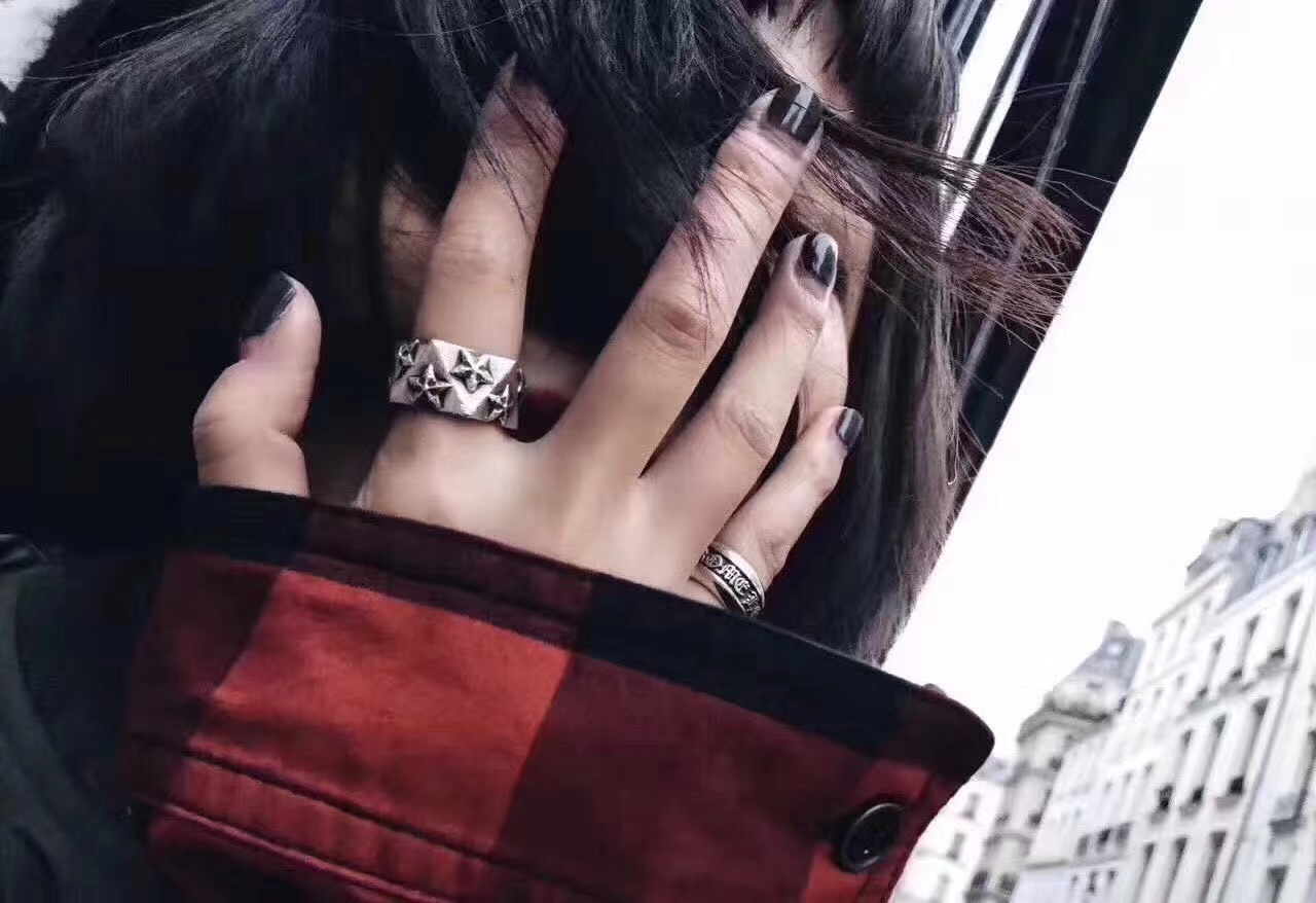 Chrome Hearts CHROME HEARTS高版本克罗心开口卷轴戒指