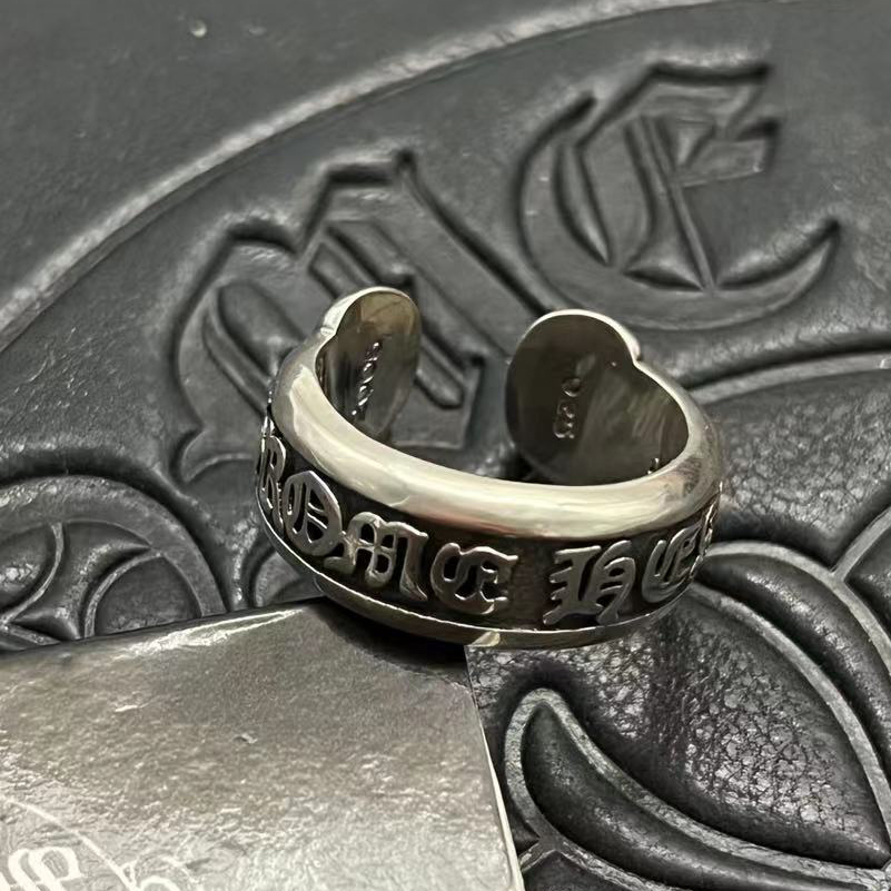 Chrome Hearts CHROME HEARTS高版本克罗心开口卷轴戒指