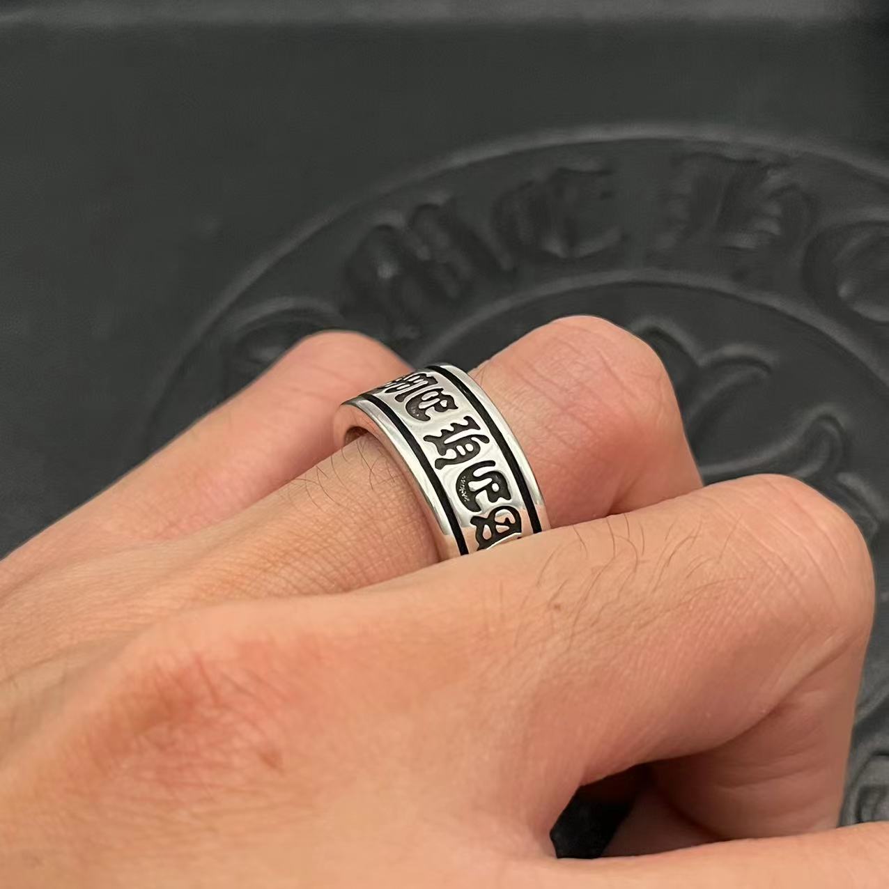 Chrome Hearts CHROME HEARTS高版本克罗心开口卷轴戒指