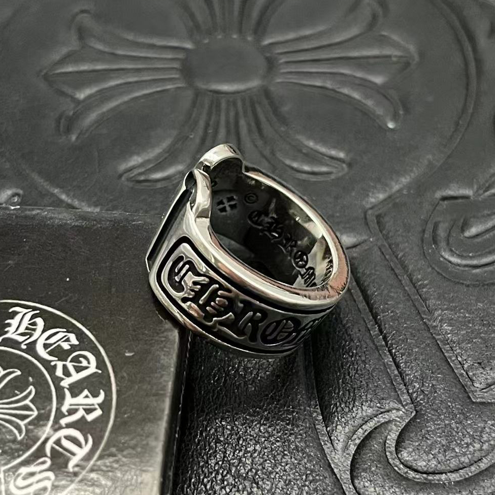 Chrome Hearts CHROME HEARTS高版本克罗心开口卷轴戒指