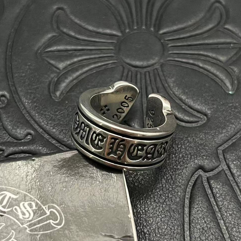 Chrome Hearts CHROME HEARTS高版本克罗心开口卷轴戒指
