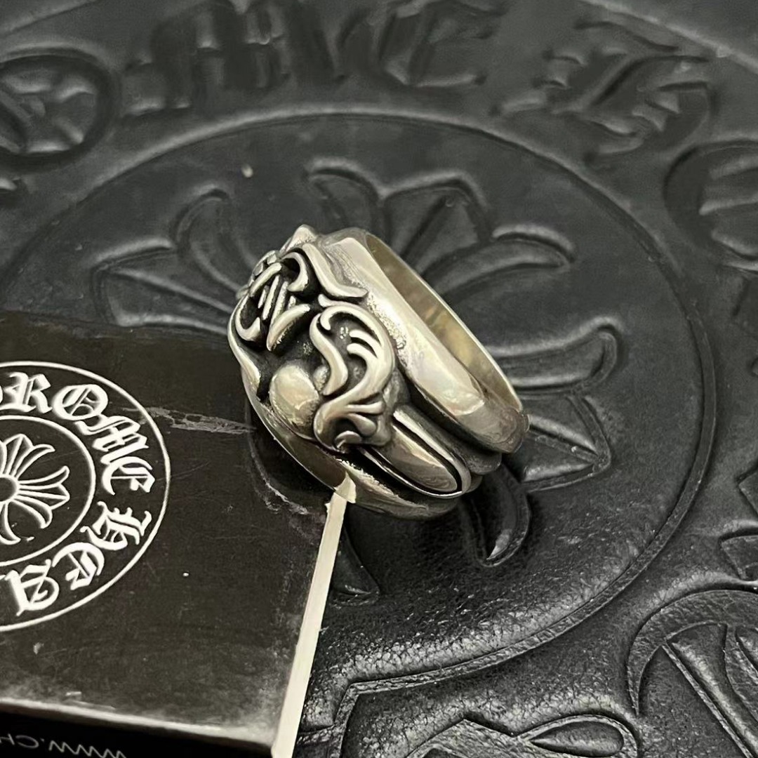 Chrome Hearts CHROME HEARTS高版本克罗心桃心宝剑戒指