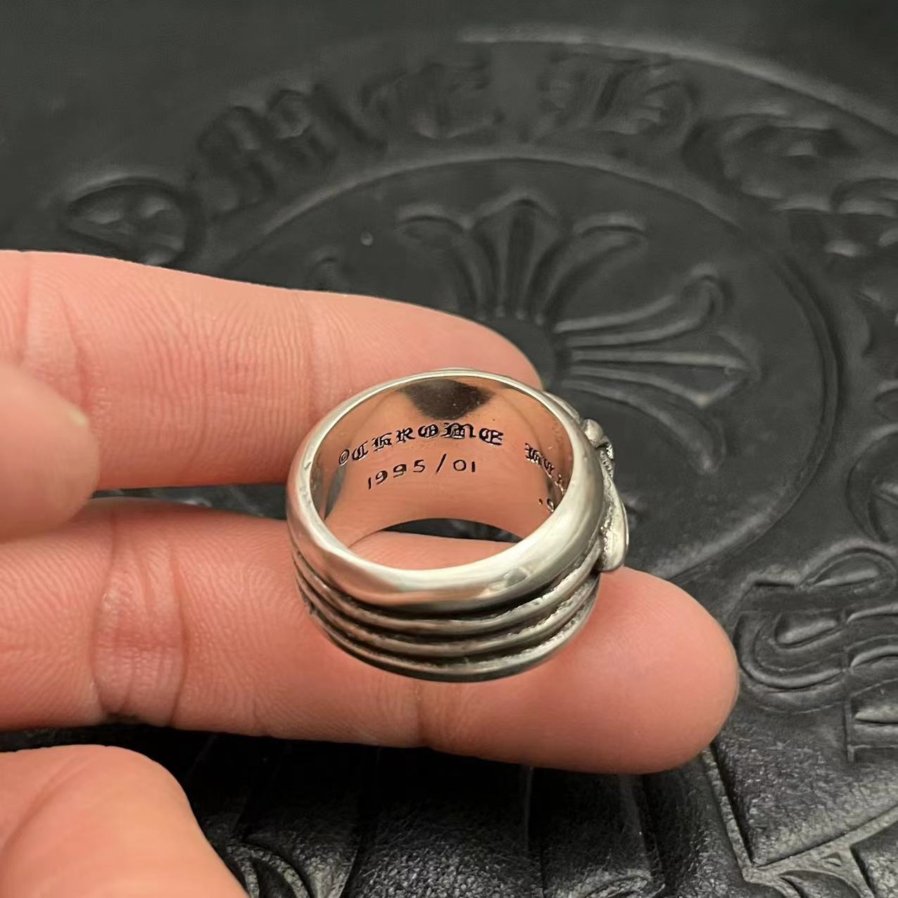 Chrome Hearts CHROME HEARTS高版本克罗心桃心宝剑戒指