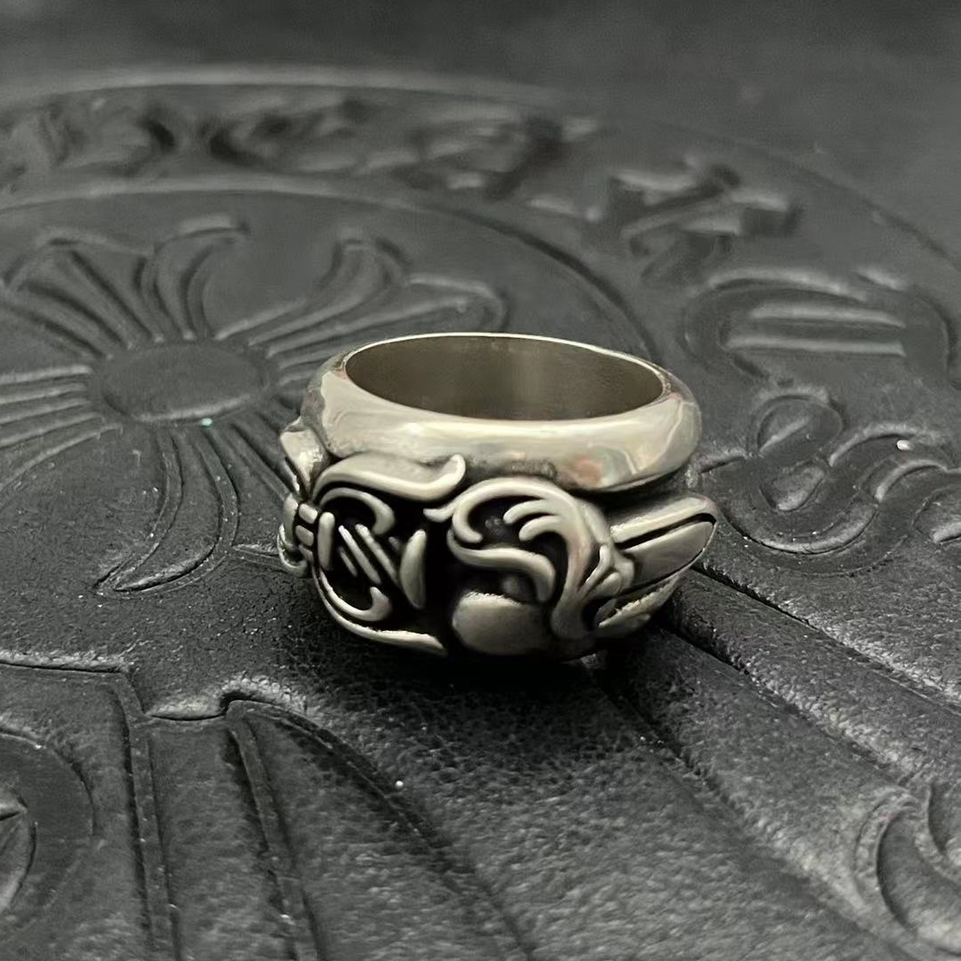 Chrome Hearts CHROME HEARTS高版本克罗心桃心宝剑戒指