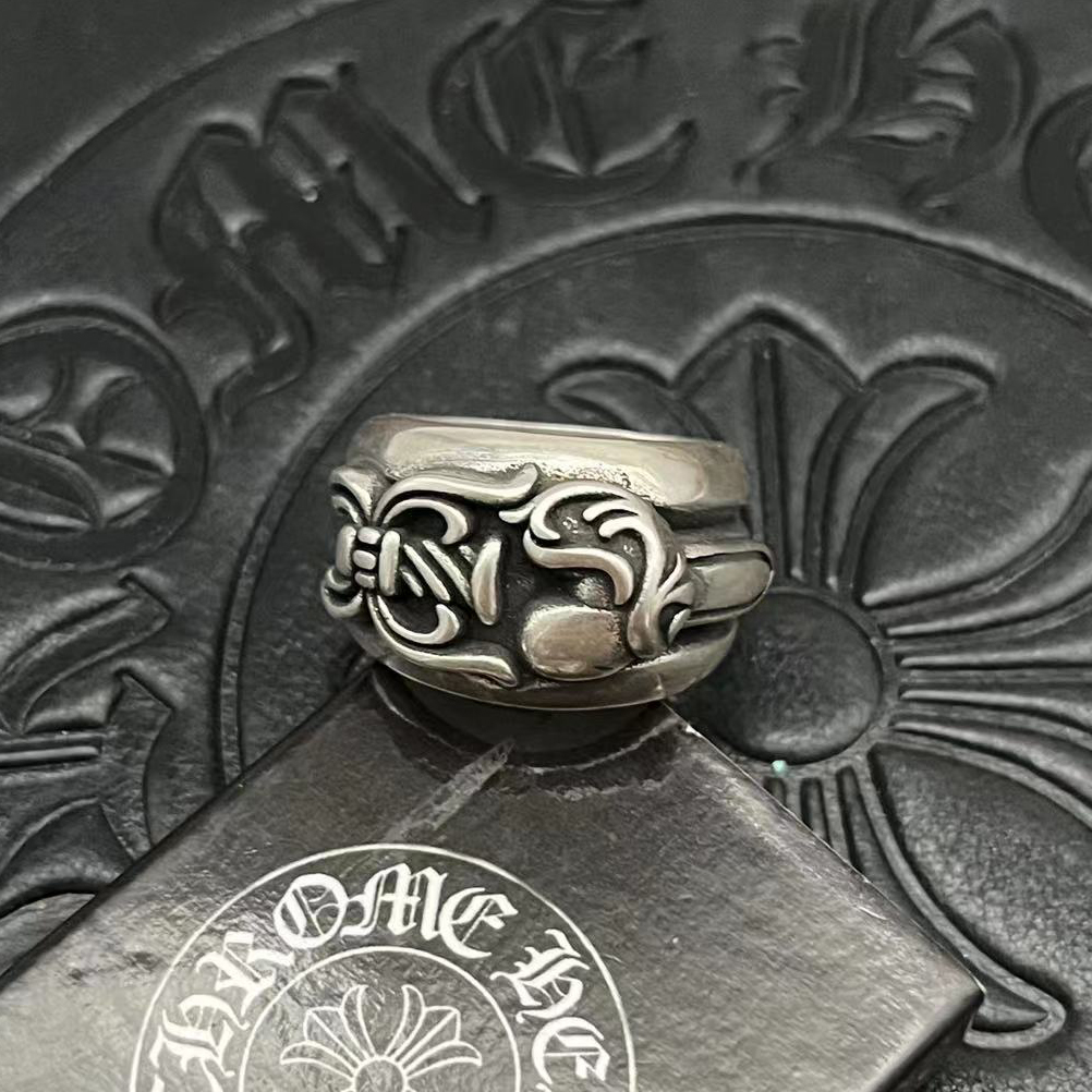 Chrome Hearts CHROME HEARTS高版本克罗心桃心宝剑戒指