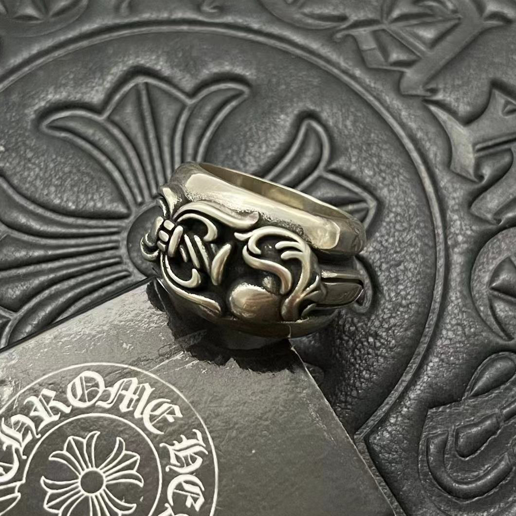 Chrome Hearts CHROME HEARTS高版本克罗心桃心宝剑戒指