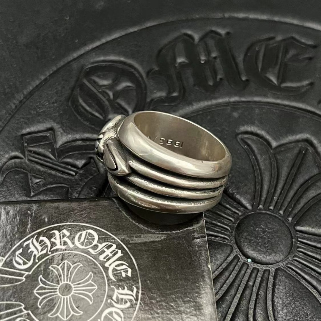 Chrome Hearts CHROME HEARTS高版本克罗心桃心宝剑戒指