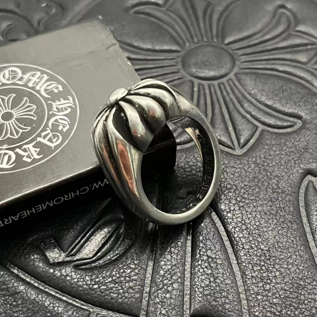 Chrome Hearts CHROME HEARTS高版本克罗心大十字花戒指