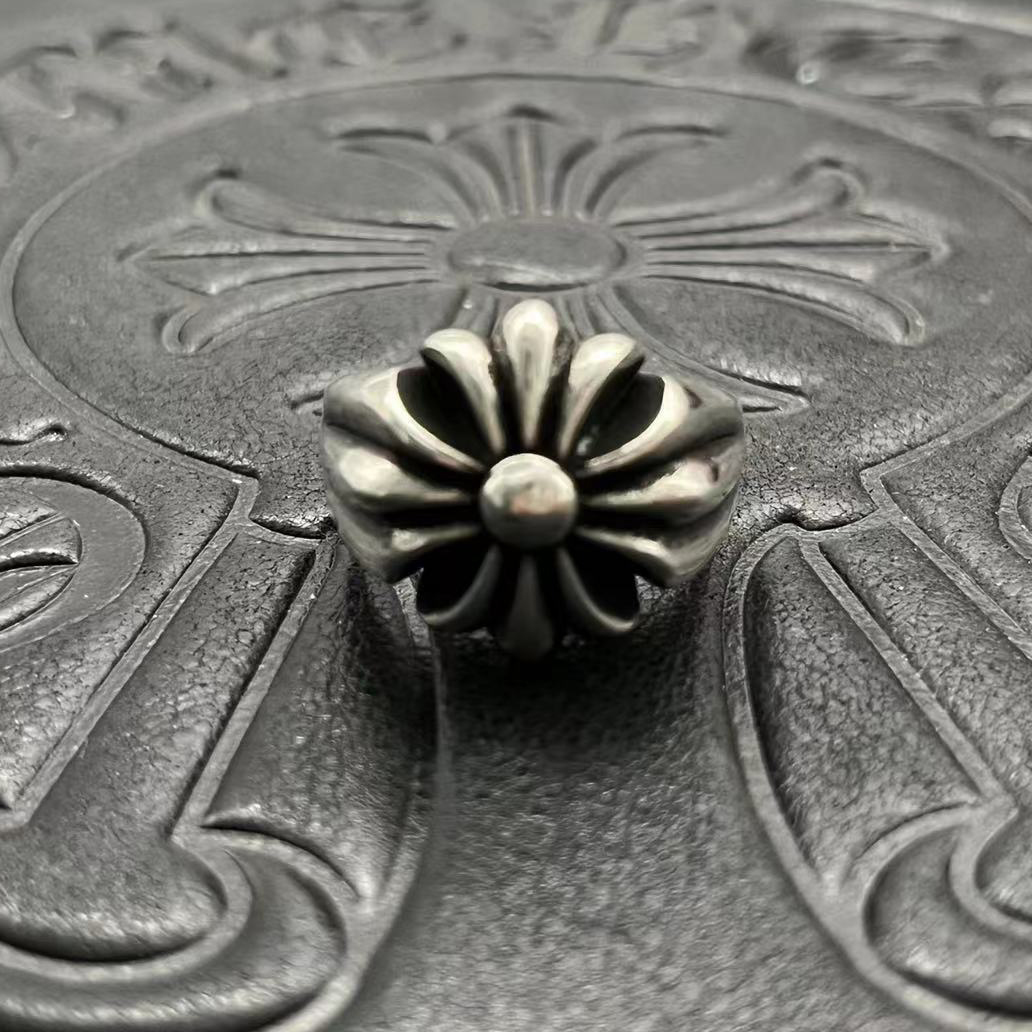Chrome Hearts CHROME HEARTS高版本克罗心大十字花戒指
