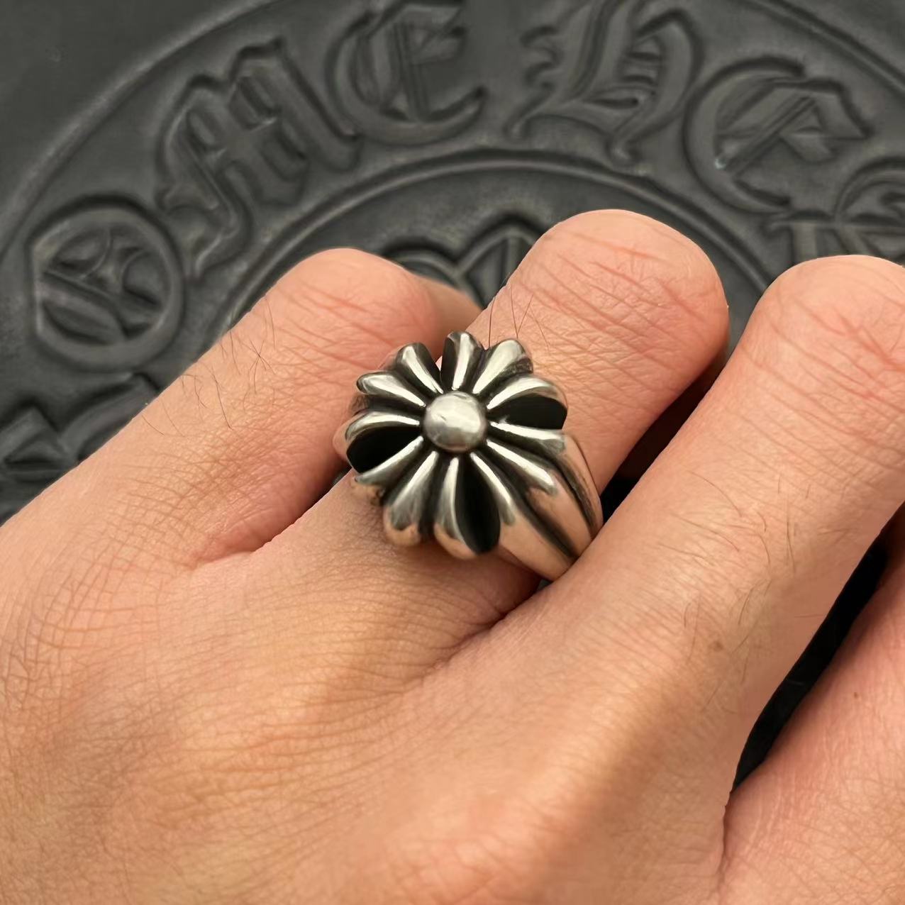Chrome Hearts CHROME HEARTS高版本克罗心大十字花戒指