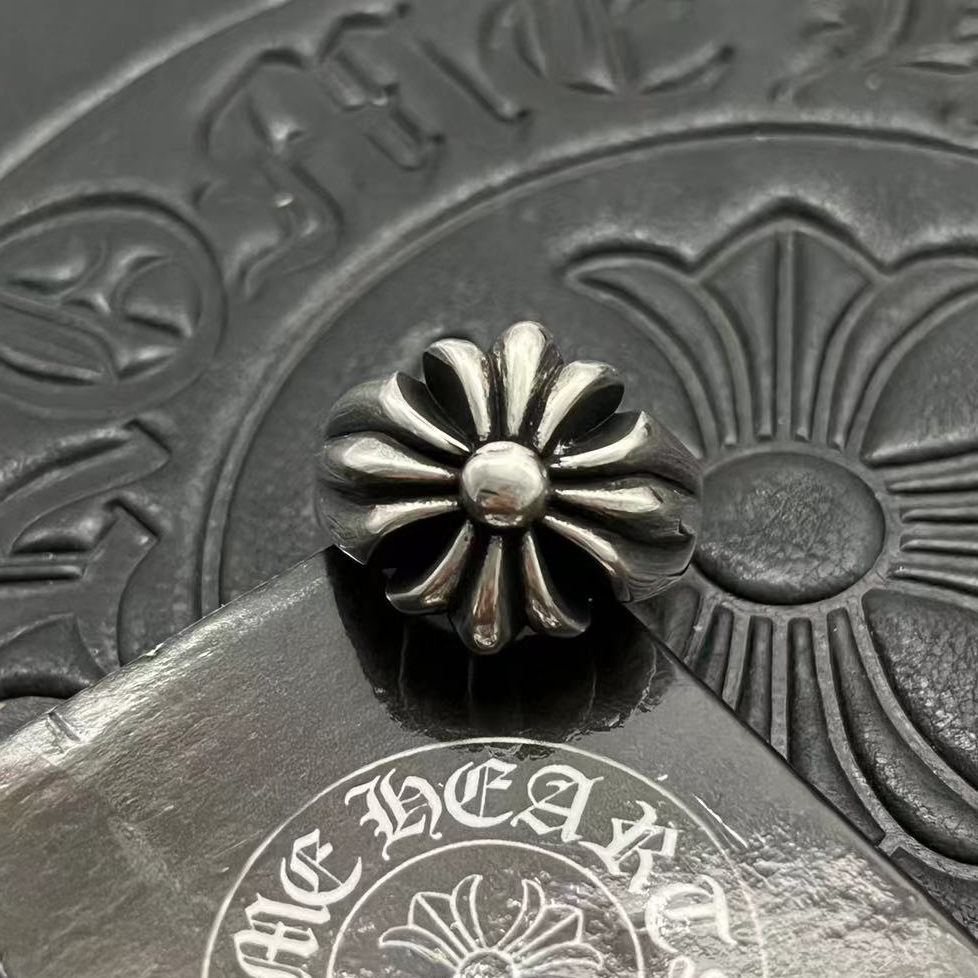 Chrome Hearts CHROME HEARTS高版本克罗心大十字花戒指
