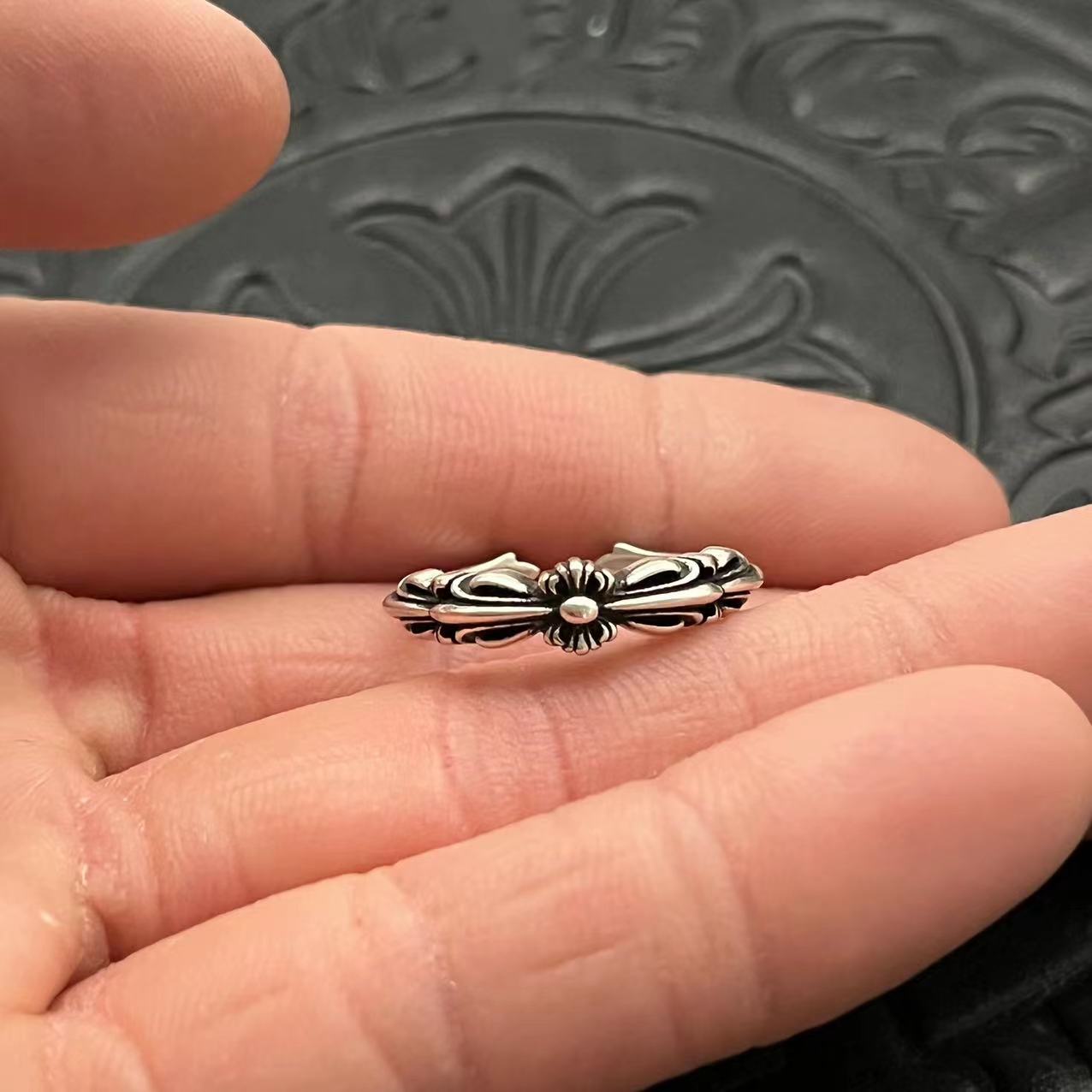 Chrome Hearts CHROME HEARTS高版本克罗心开口小戒指