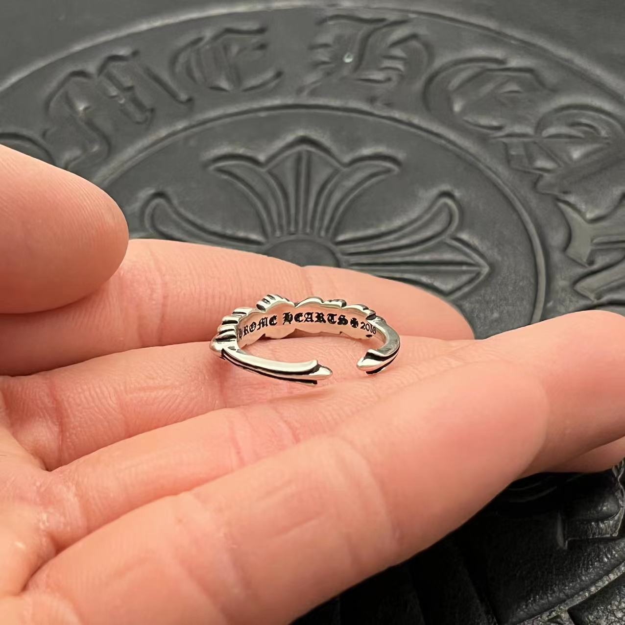 Chrome Hearts CHROME HEARTS高版本克罗心开口小戒指