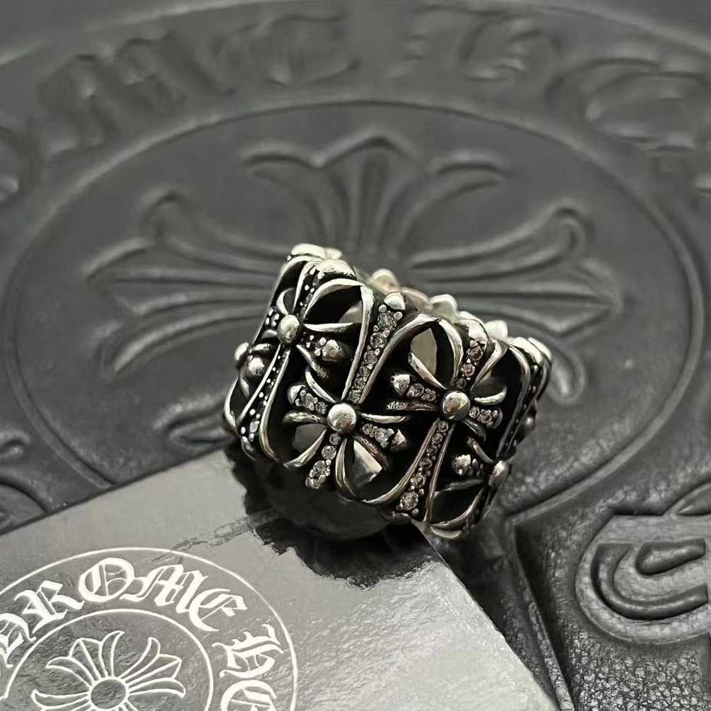 Unsurpassed Quality
 Chrome Hearts Jewelry Ring- Set With Diamonds